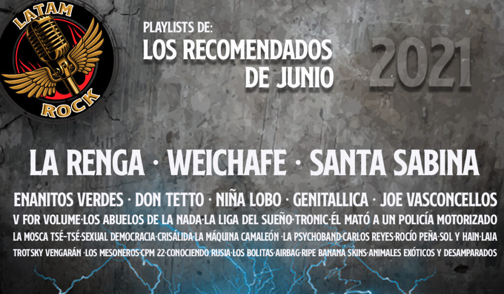 Escucha nuestra #PLAYLIST: LatamRock junio llena de buena música