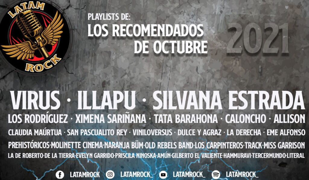 LatamRock Octubre: La playlist mensual con rock para todos los gustos