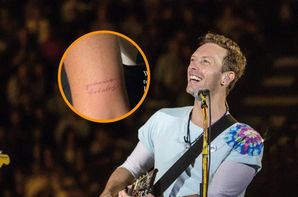 Chris Martin tatuaje Cerati "Gracias Totales"